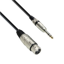 cable xlr f jack 6 3 m
